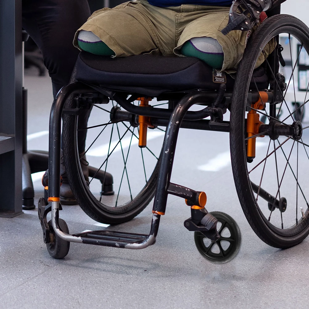 

2 шт. передние колеса для инвалидных колясок, легкие универсальные шины, запасные части для ходунков, ролики, гладкие, тихие, катающиеся в помещении