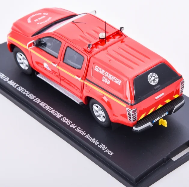 1:43 Resin RESCUE Car Model For D-MAX SECOURS EN MONTAGNE VLTT SAUVETAGE COTIER SDIS 64 07 04 Car Model Collection Gift