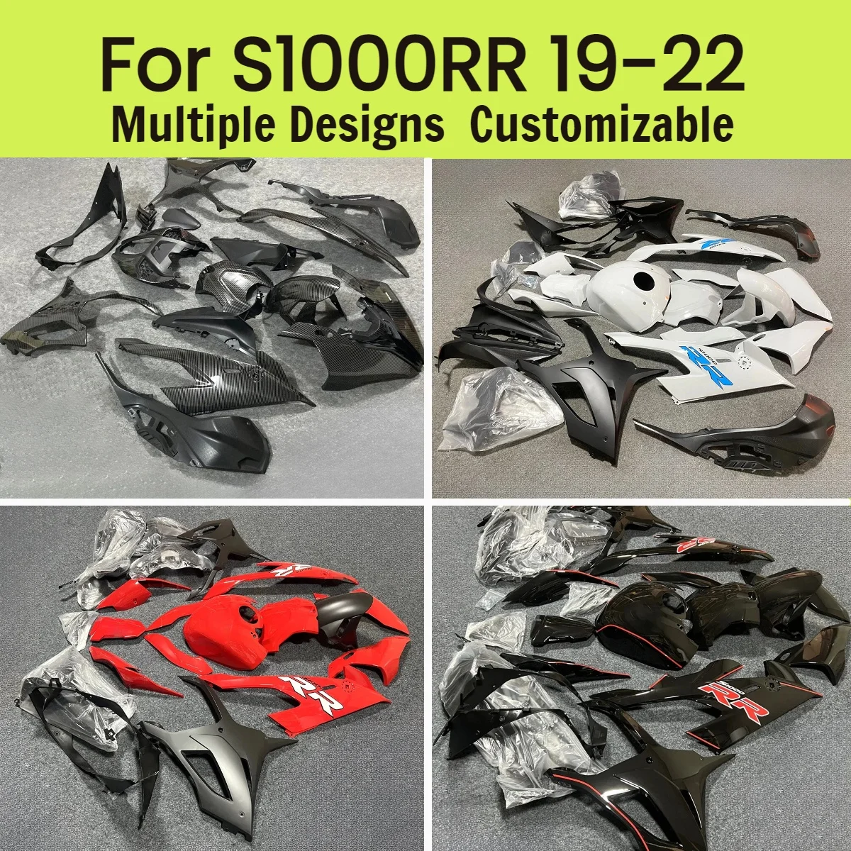 

Комплект обтекателей S 1000RR 2019-2022, неоригинальный, на заказ, для мотоцикла BMW S1000RR 19-22