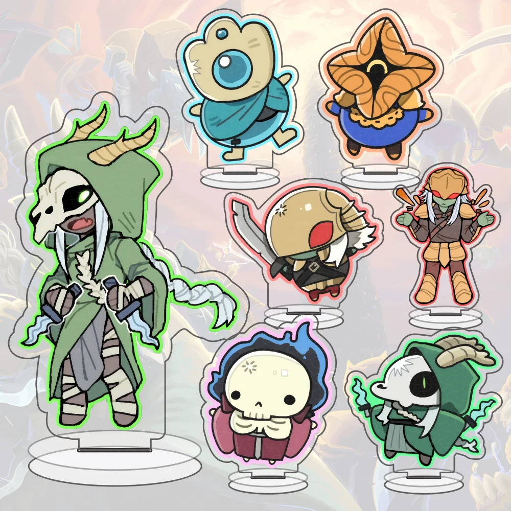Game Slay the Spire Acrylic Stand keychain Necromancer Courtesan Ironclad Silent Defect Watcher Model Action Figure Desktop Gift