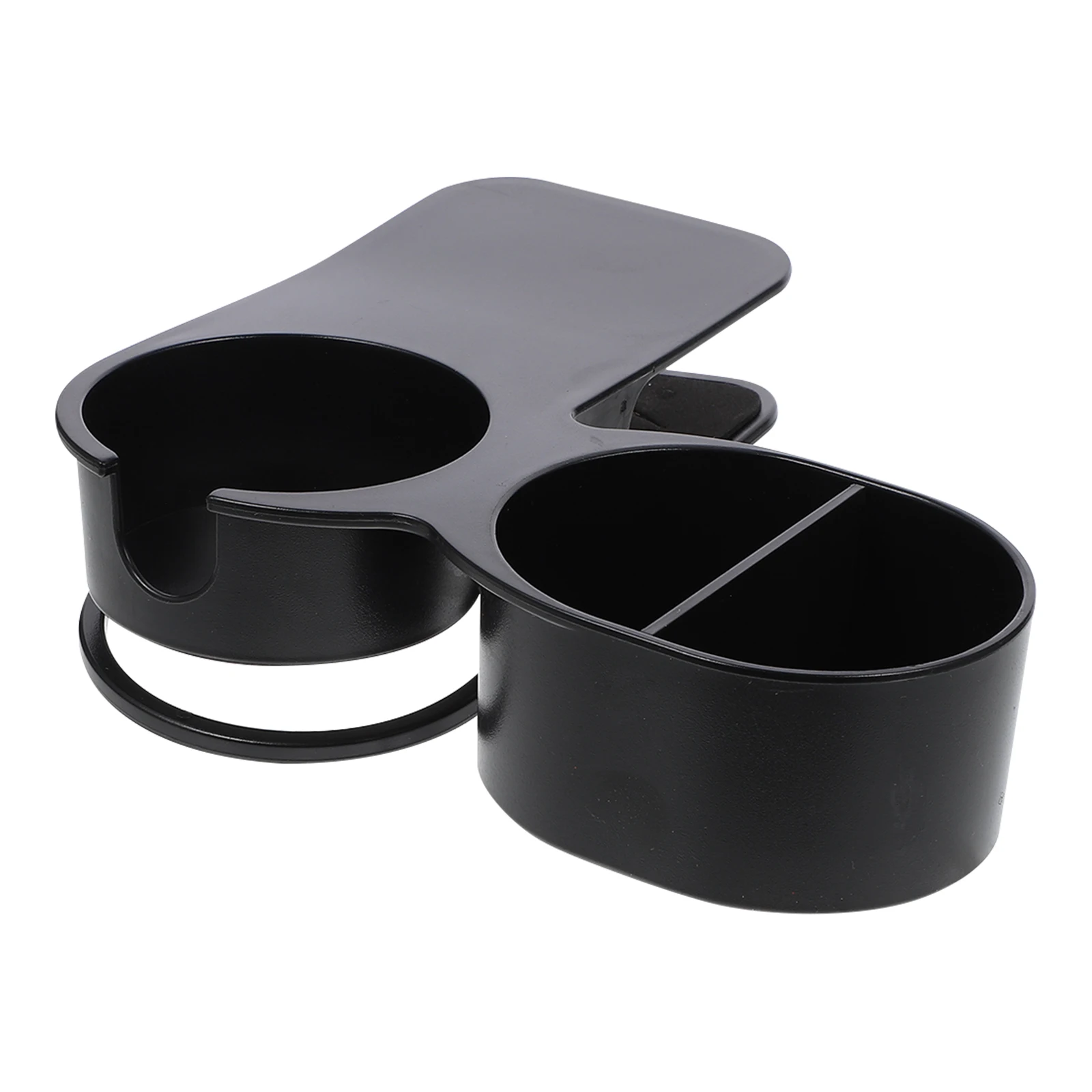 Multifunctional Abs Cup Holder Clip For Table Space-Saving Drink Mug Organizer Clamp Desktop Storage Rack Black Color For Office