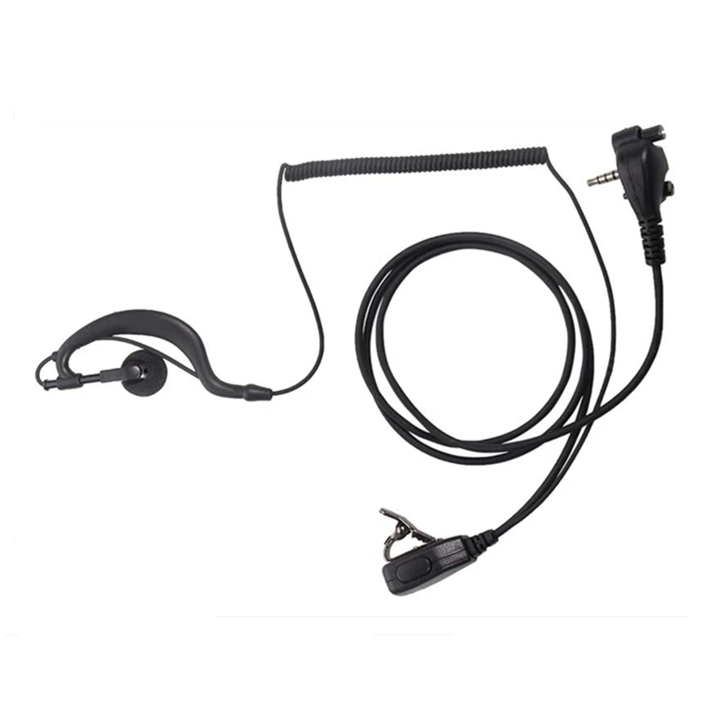 G-Shape Earpiece Headset with PTT Mic,for Motorola Yaesu Vertex Standard Radio, EVX-261, VX-230, VX-231, VX-298, VX-350, VX-351