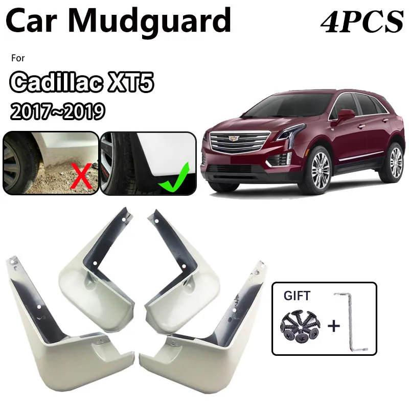 

Car Fender For Cadillac XT5 2018 Accessories 2019 2017 Front Wheel MudFlaps Spray Baking Paint Mudguards Mud Guards Splash Flaps