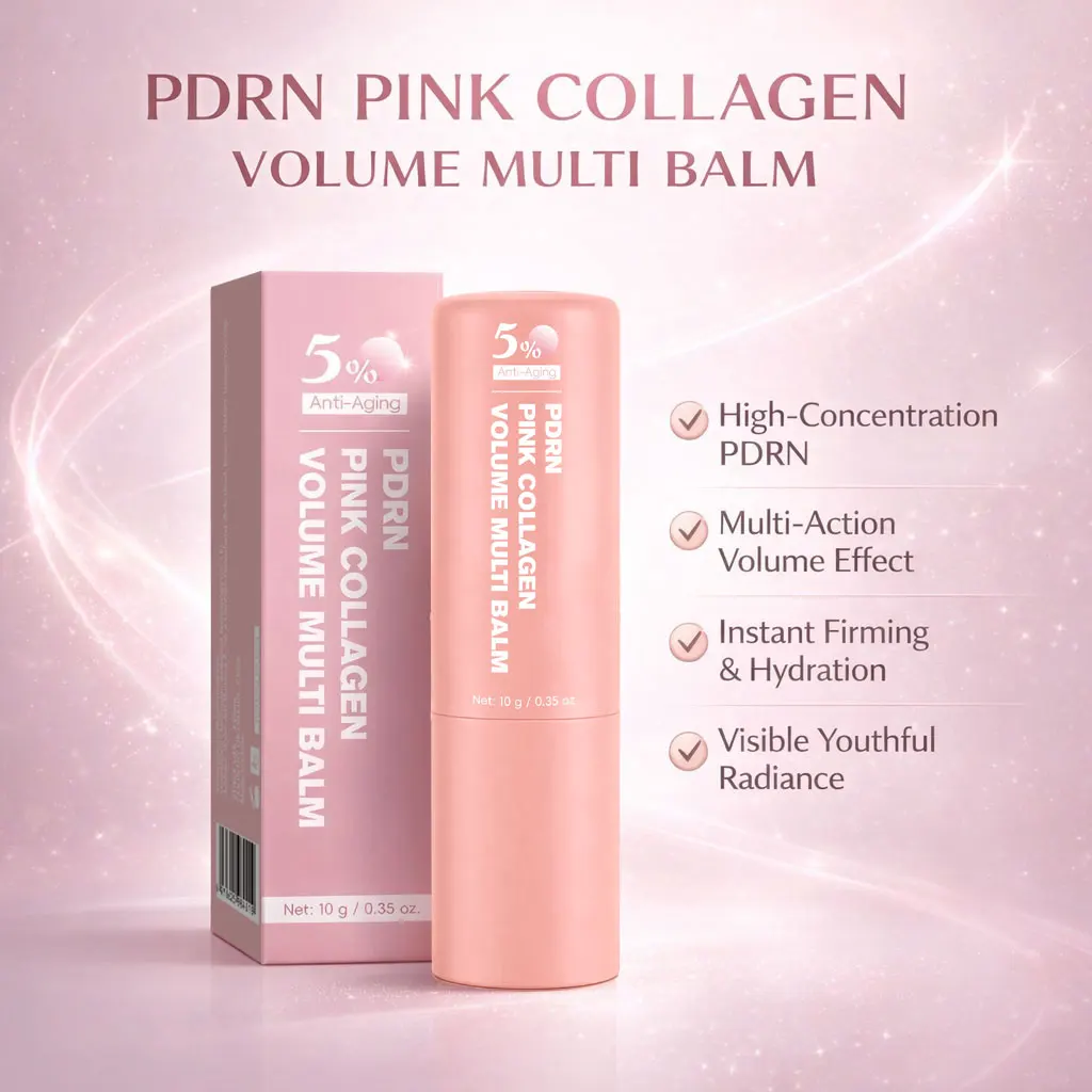 PDRN Pink Collagen Volume Multi Balm, All-in-One Volufiline, PDRN & NAD Stick, hilft bei der Reduzierung feiner Linien, straffende Pflege, Lippenpflege – Detail 9
