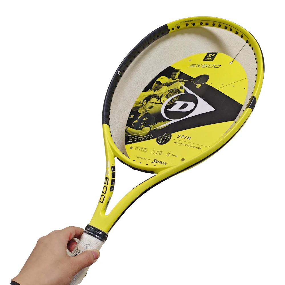 Dunlop SX600 G2# 290g Tennis Racket Shockproof Carbon Fiber Tennis Racquet Light-Weight Fast Control Tennis