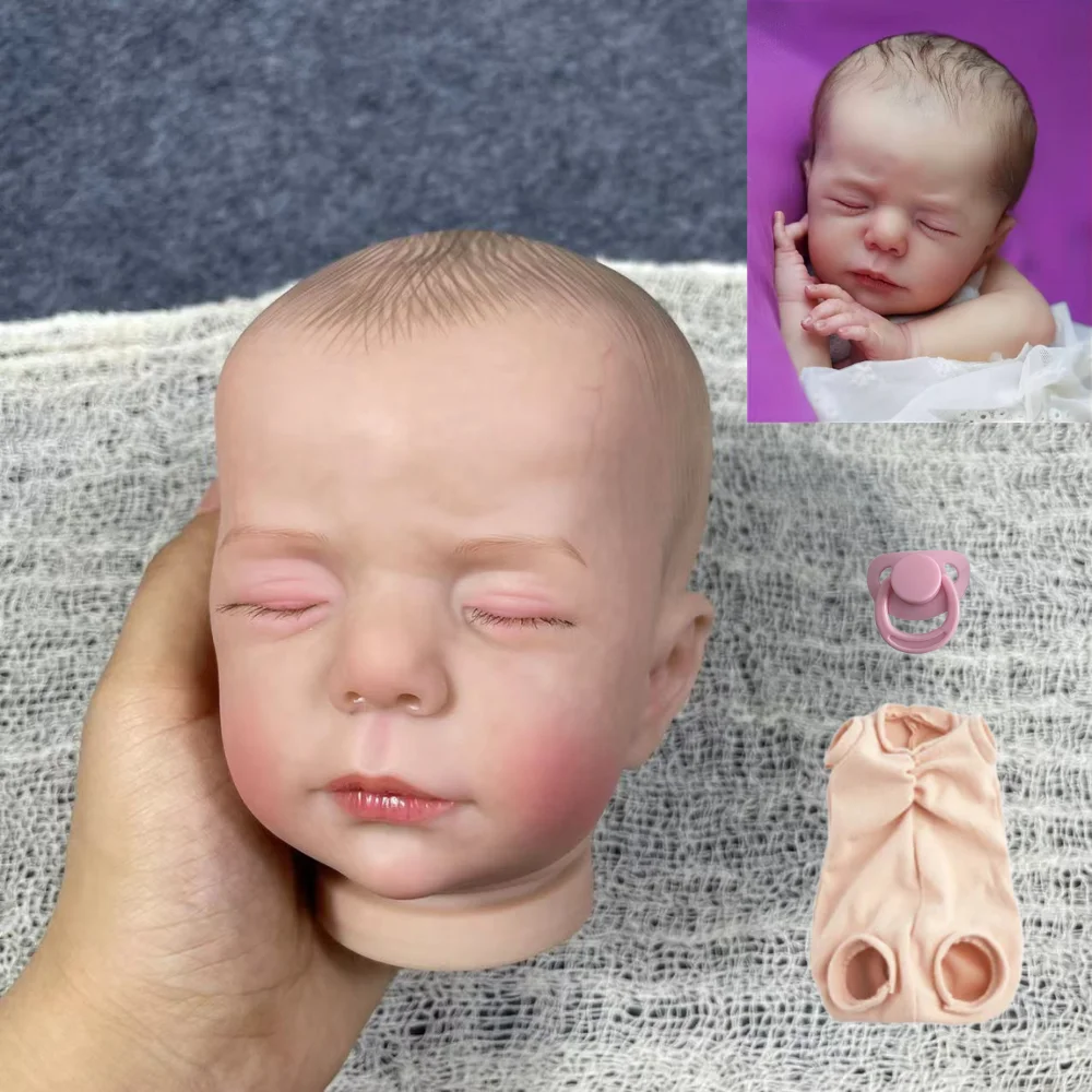 

New 20Inch Painted Reborn Doll Kit Luise With Engraved Name and Cloth Body Unassembled DIY Doll Parts Toy