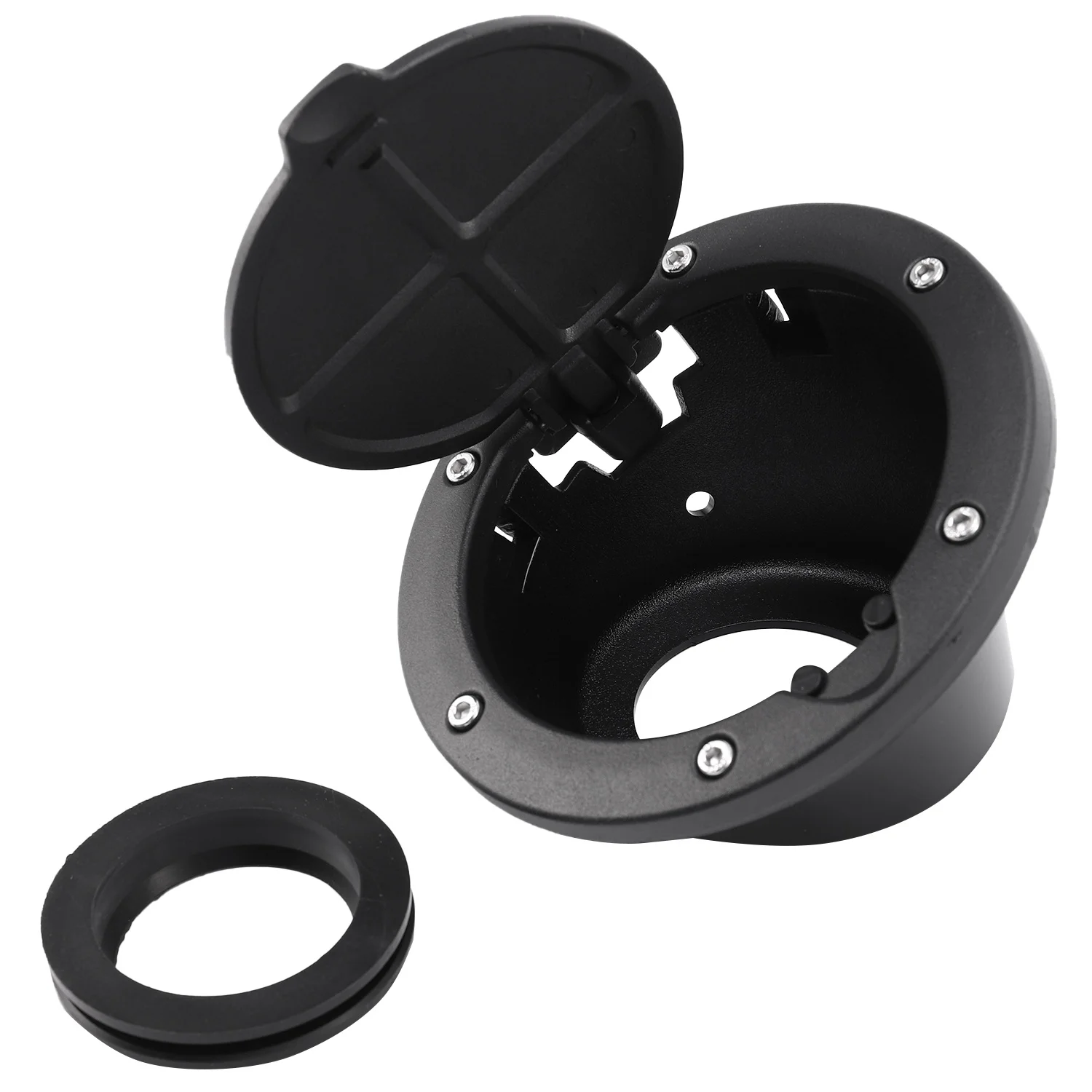 غطاء غطاء خزان الغاز لسيارة جيب رانجلر ، غطاء خزان الوقود ، غير محدود ، بابين ، إكسسوارات سيارة