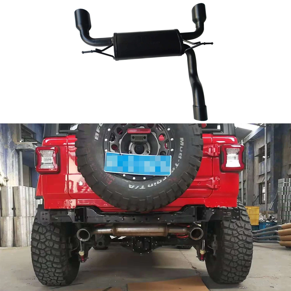 Lantsun JL1059 steel Exhaust muffler For jeep for wrangler  JL 2018+