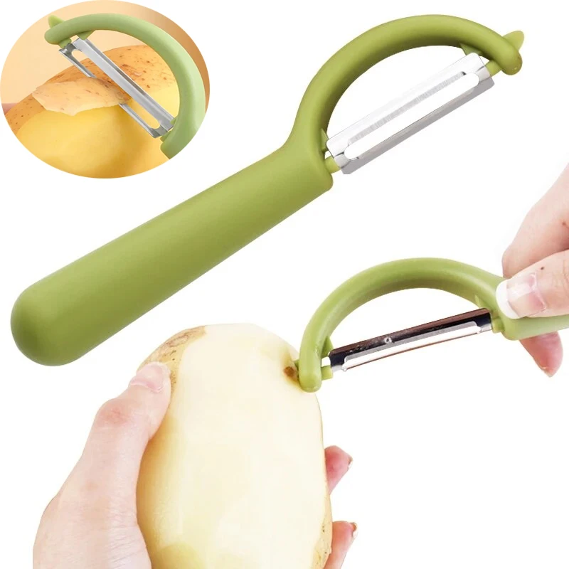 2in1 Stainless Steel Peeler Kitchen Potato Fruity Peel Removal Vegetable Plane Peelers Manual Fast Peeling Vegetavle Cutter Tool