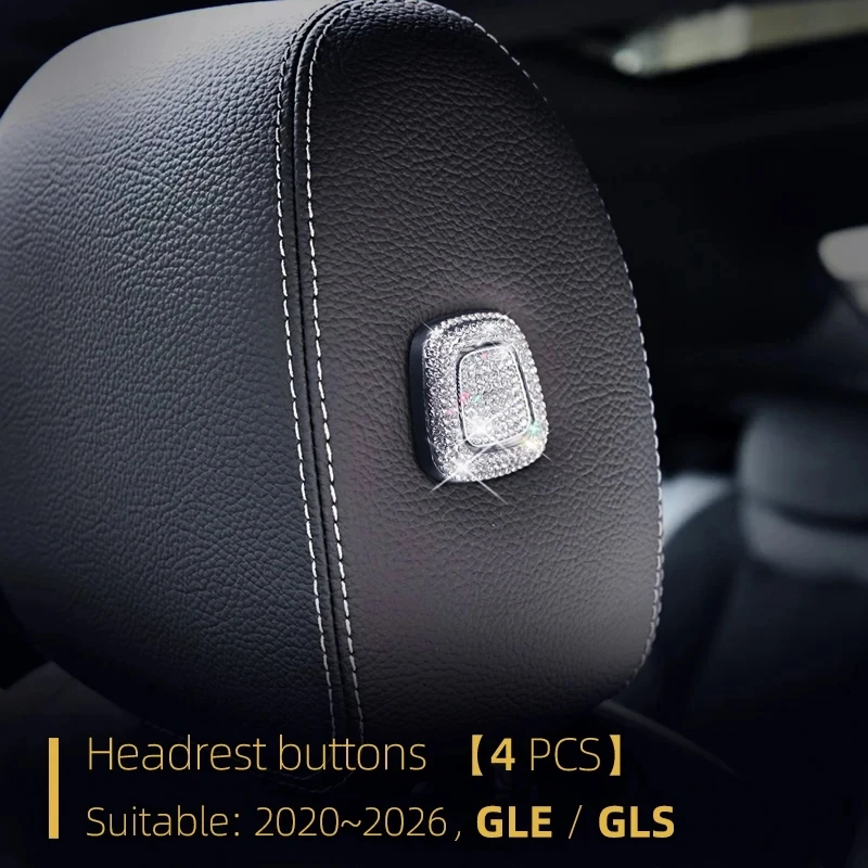 Diamond Interior Trim For Mercedes GLE W167 GLS X167 2020-2026 Luxury SUV Bling Accessories Crystal 6