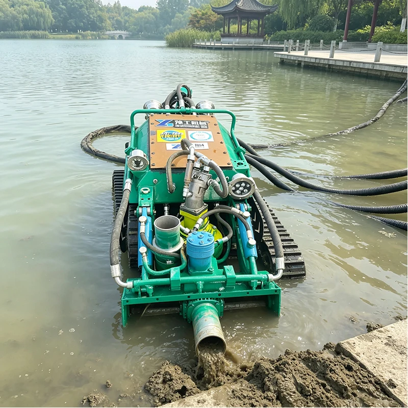 Underwater Cleaning Robot Crawler Dredging Equipment Hydraulic Sludge Removal Machine for Waterway Maintenance and Treatment