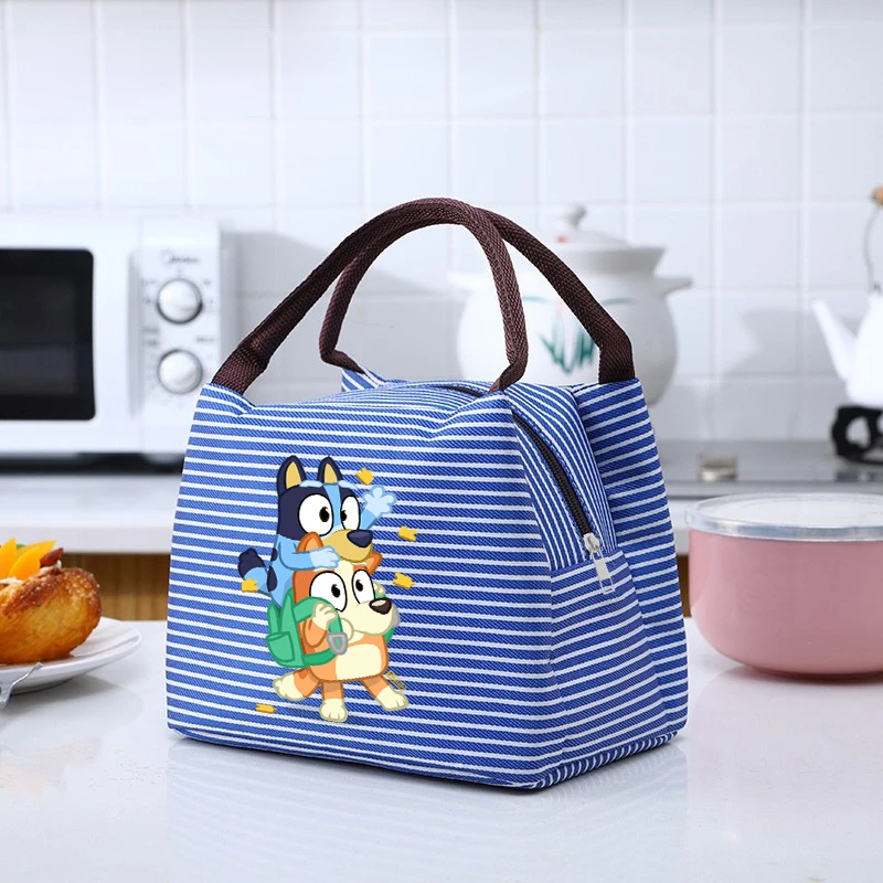 

Blueys Bingos Portable Lunch Bags Thermal Insulation Lunch Box Storage Bag School Lunch Box Picnic Storage Large Capacity Tote