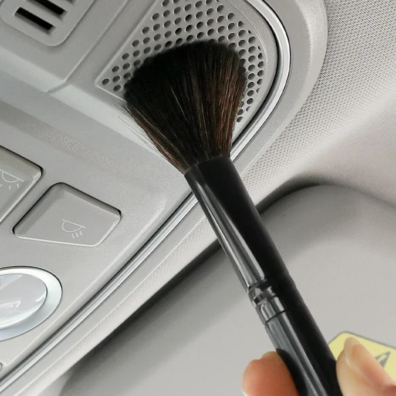 Ultra-Soft Car Detailing Brushes Universal Auto Interior Dashboard Air Outlet Duster Soft Bristles Brush Car Cleaning Tools 1Pcs