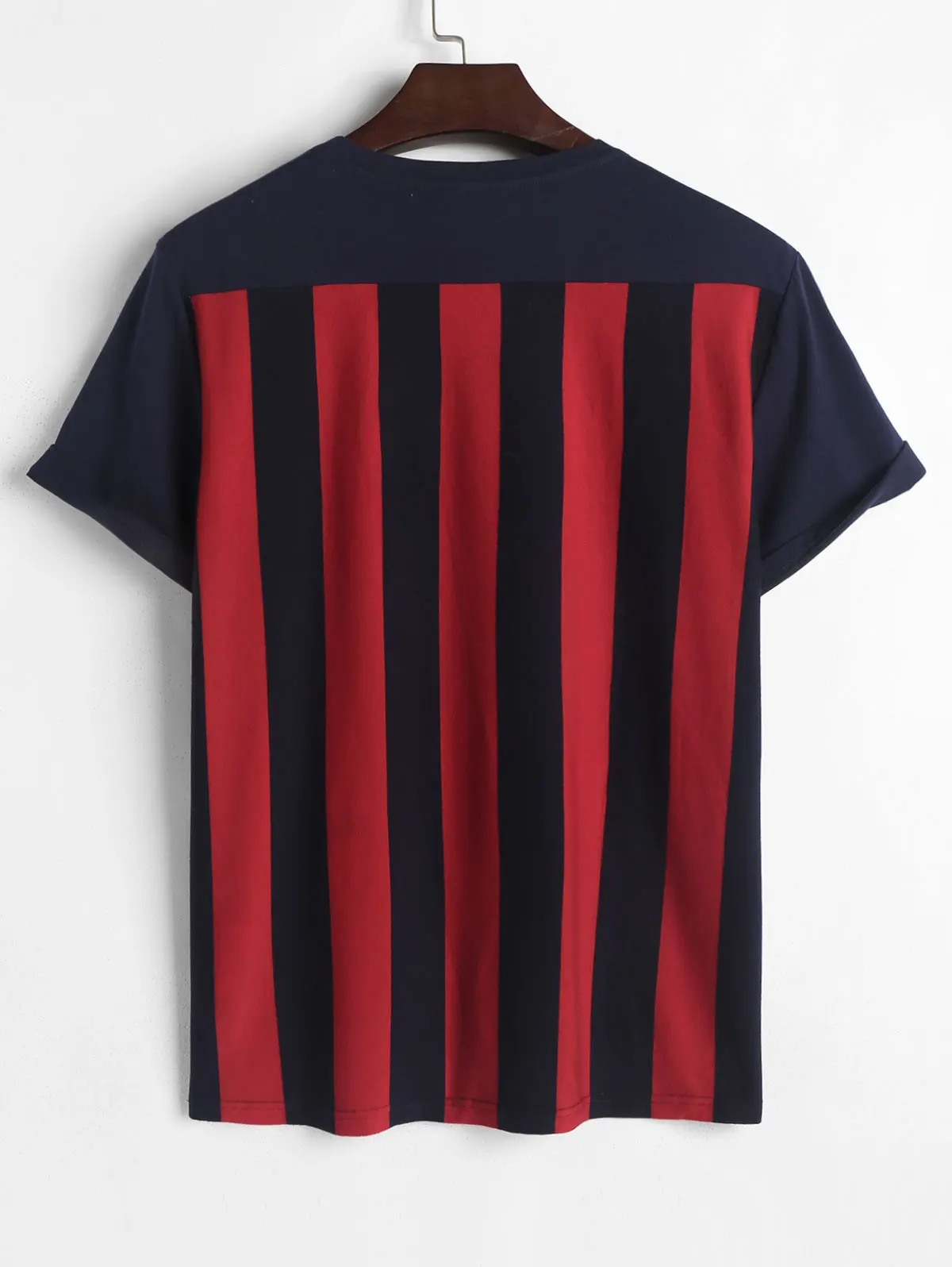 ZAFUL Short Sleeves Blokecore California LA Striped T Shirt