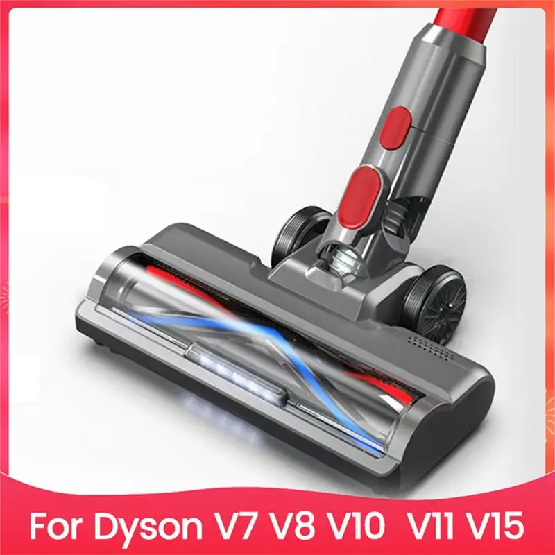 

Сменная насадка A40Z для Dyson V7 V8 V10 V11 V15 со светодиодной лампой для обнаружения пыли, V-образная щетка для чистки ковров и твердых полов.
