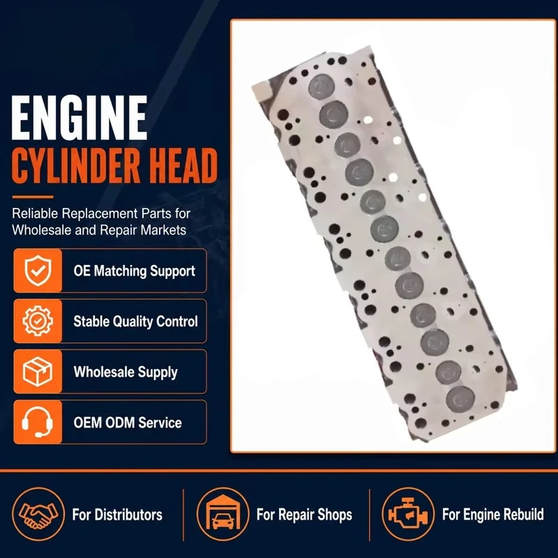 New Complete Cylinder Head Assembly for Nissan TD42 Engine Models Direct Fit Replacement Professional Grade