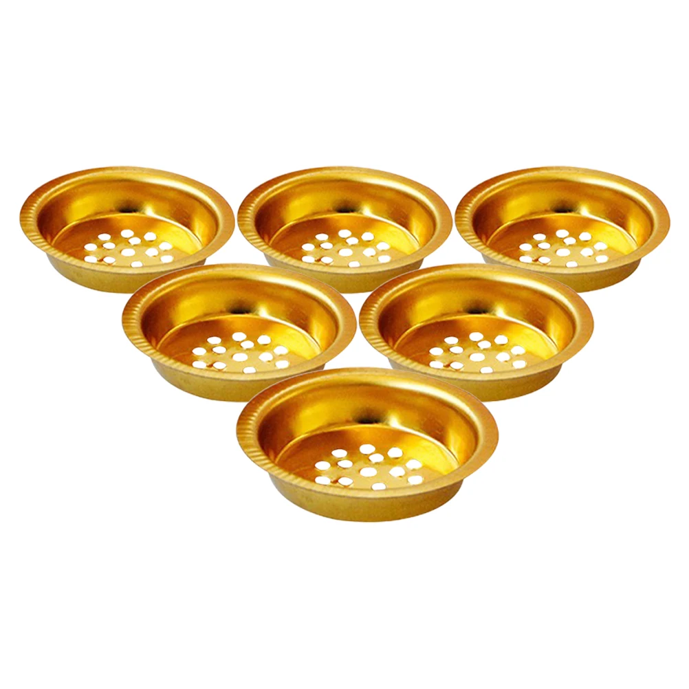 

6 Pcs Delicate Incense Burner Trays Censer Accessories Holder Aroma Party Iron Elegant