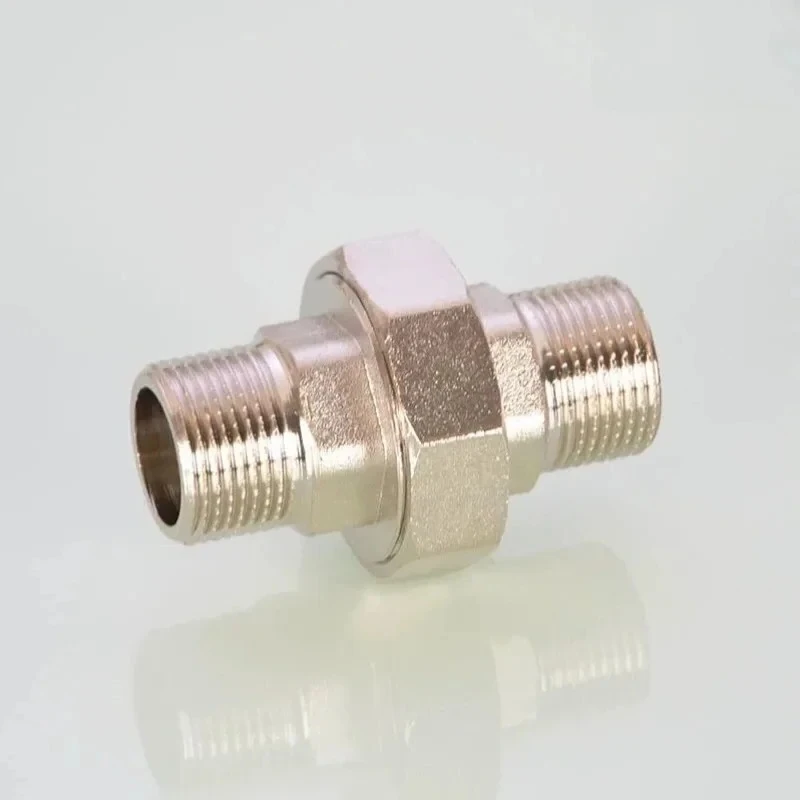 

1" 3/4" 1/2" Brass Union Connector - Solar Water Heater Heating Pipe Fit, Copper Plumbing Component