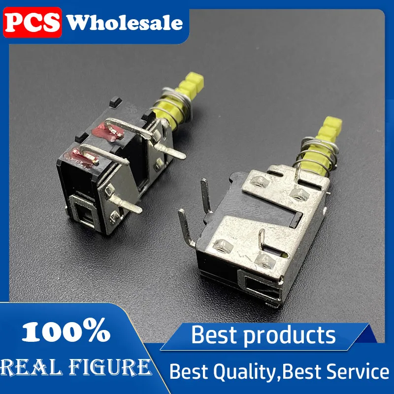 

KDC-A04-10 Self-locking power switch TV-8 button 2 Side foot 10A250V power amplifier button