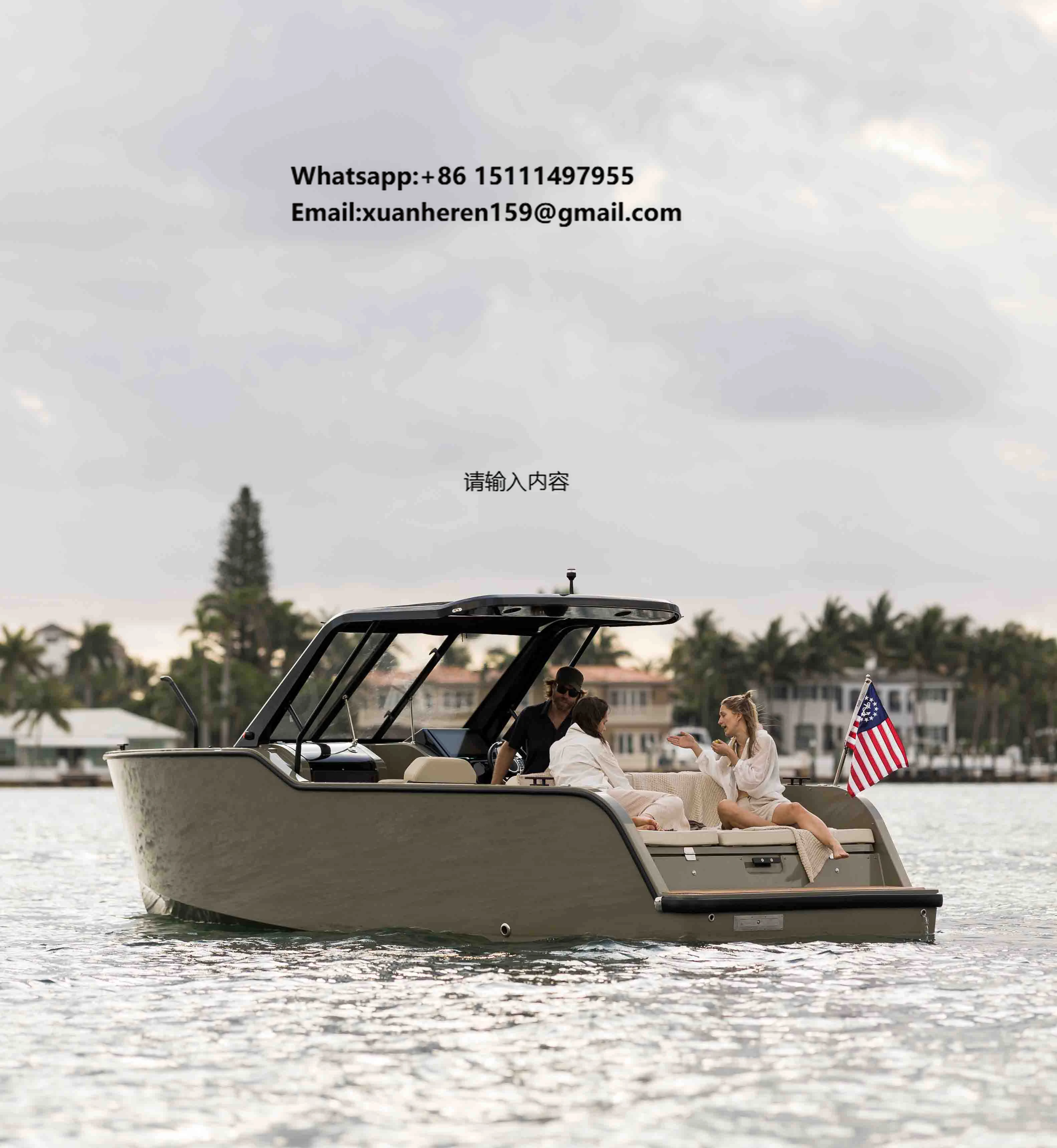 2023 Powerful and Eco-Friendly Aluminum Electric Rowing Fishing Boat Yacht Inboard Engine for Ocean Water Cruising