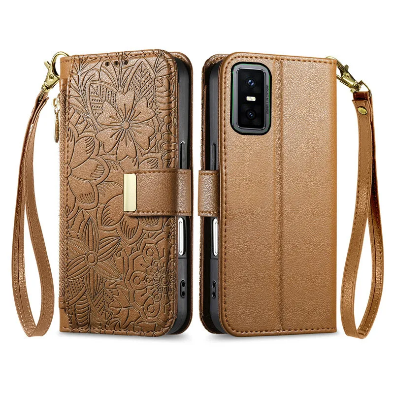 

embossing PU leather Cover For Infinix GT 30 20 10 Pro Fall prevention multi-functional card Slot Wallet phone Case
