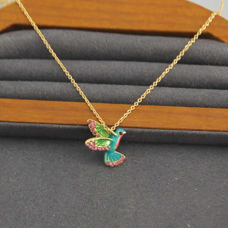 KS Europe and the United States Fashion Trend Sweet and Fresh Stars with Models Versatile Simple Turquoise Collarbone Necklace