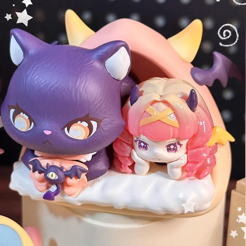 

Moni Berry Little Cat Companion Series Blind Box - Cute Cat Figurine Trendy Collectible Toy for Girls Birthday Gift