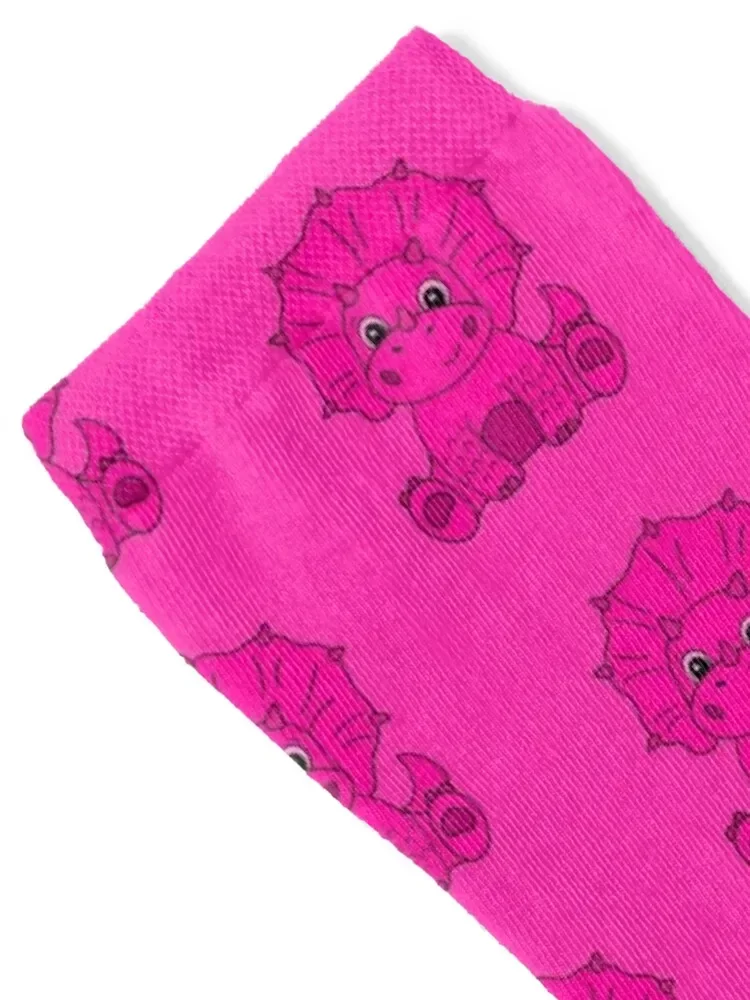 Pink Triceratops Socks golf winter thermal FASHION football Men Socks Women's