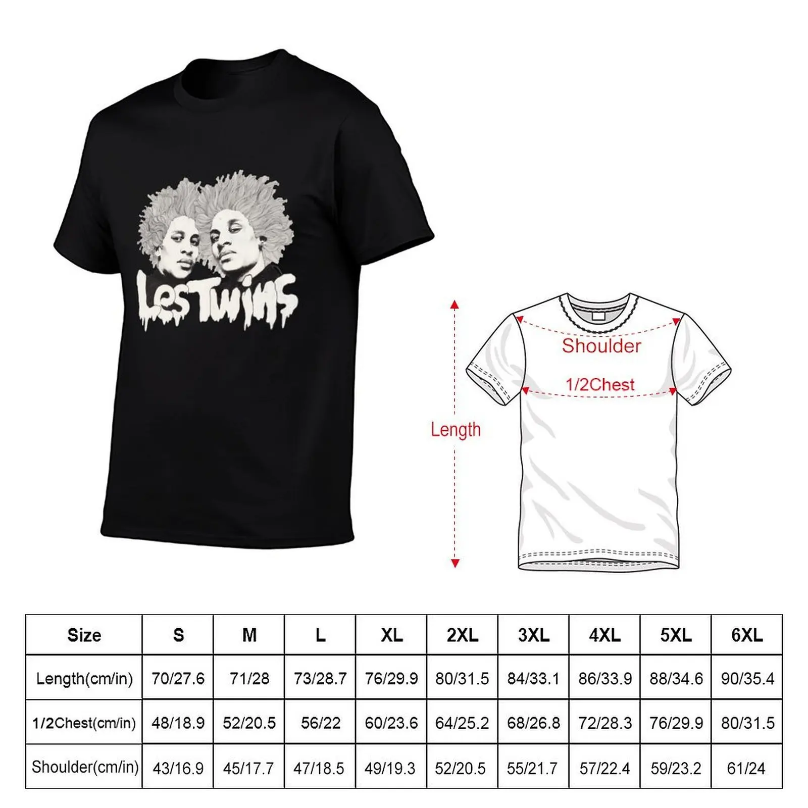 Les Twins T-Shirt man clothes blue lock t shirts for men graphic