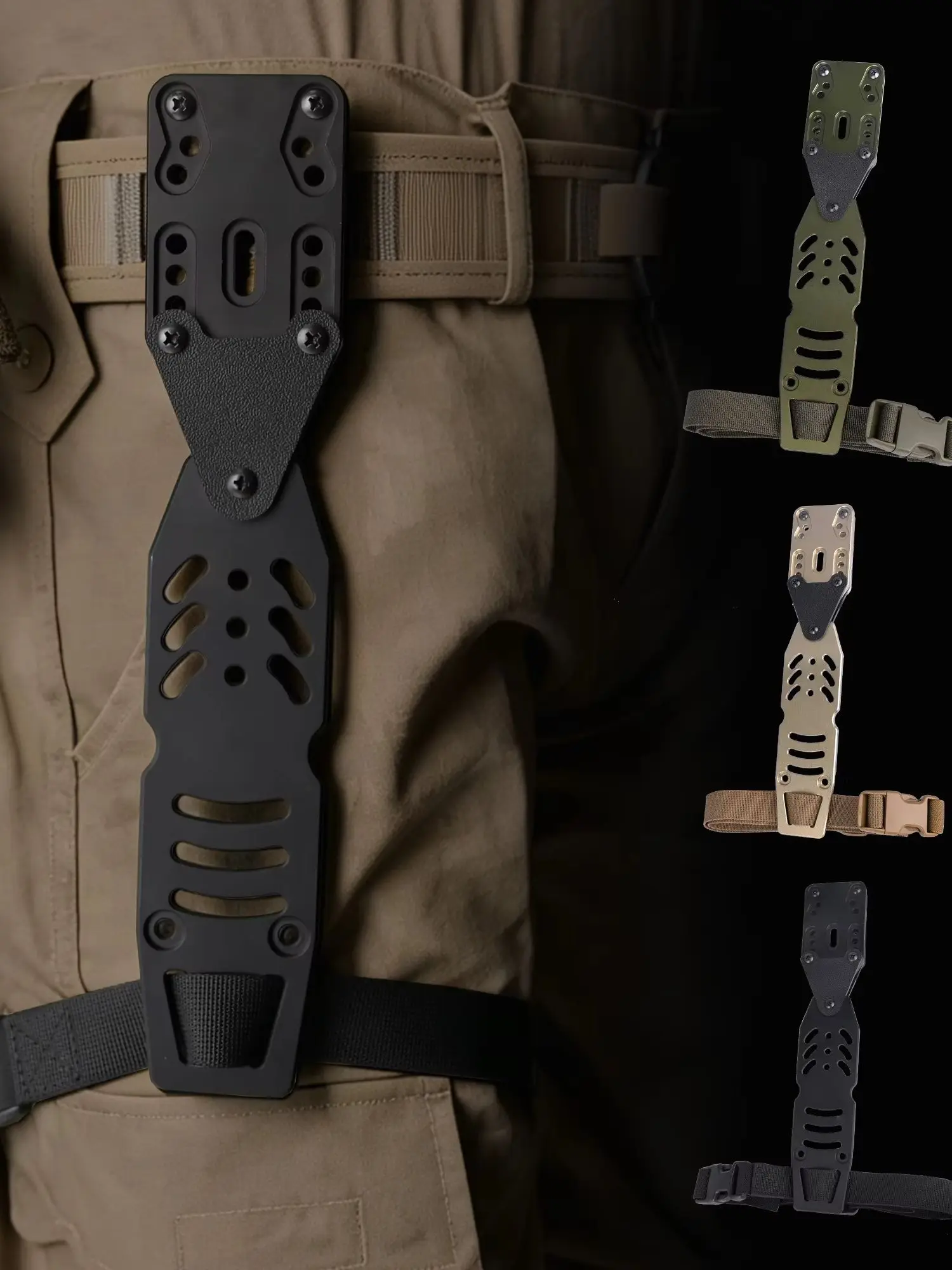 Taktischer 90-Grad-Metall-Moduladapter für Pistolenholster für QLS-Plattformholster, Beinband, Jagd, Airsoft, Schnellzieh-System