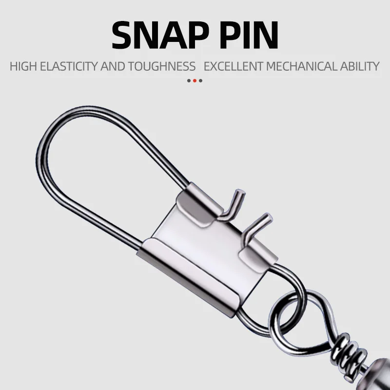 Fishing Rolling Swivel Snaps 6