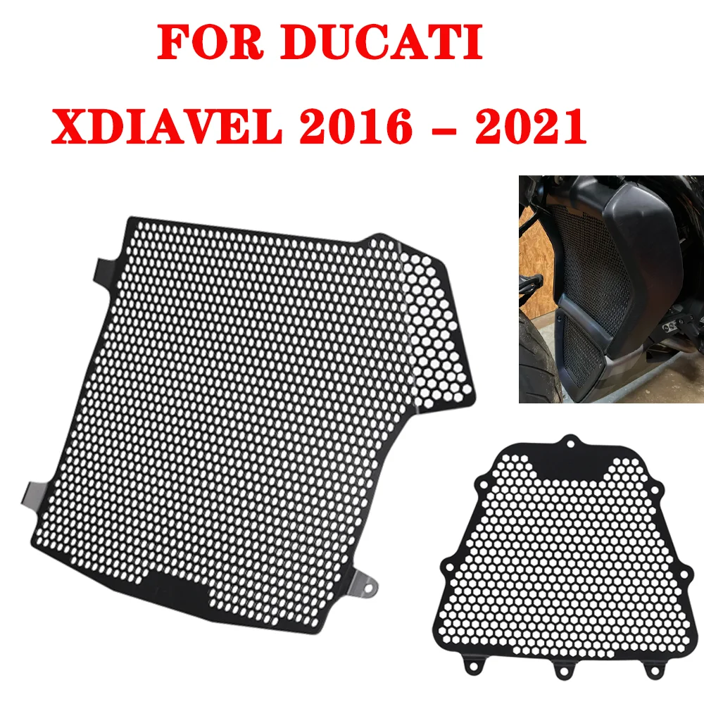 

Motorcycle Accessories Radiator Guard Grille Cover Oil Cooler Guard Grill Protector For Ducati XDiavel 2016 - 2021 Black Star
