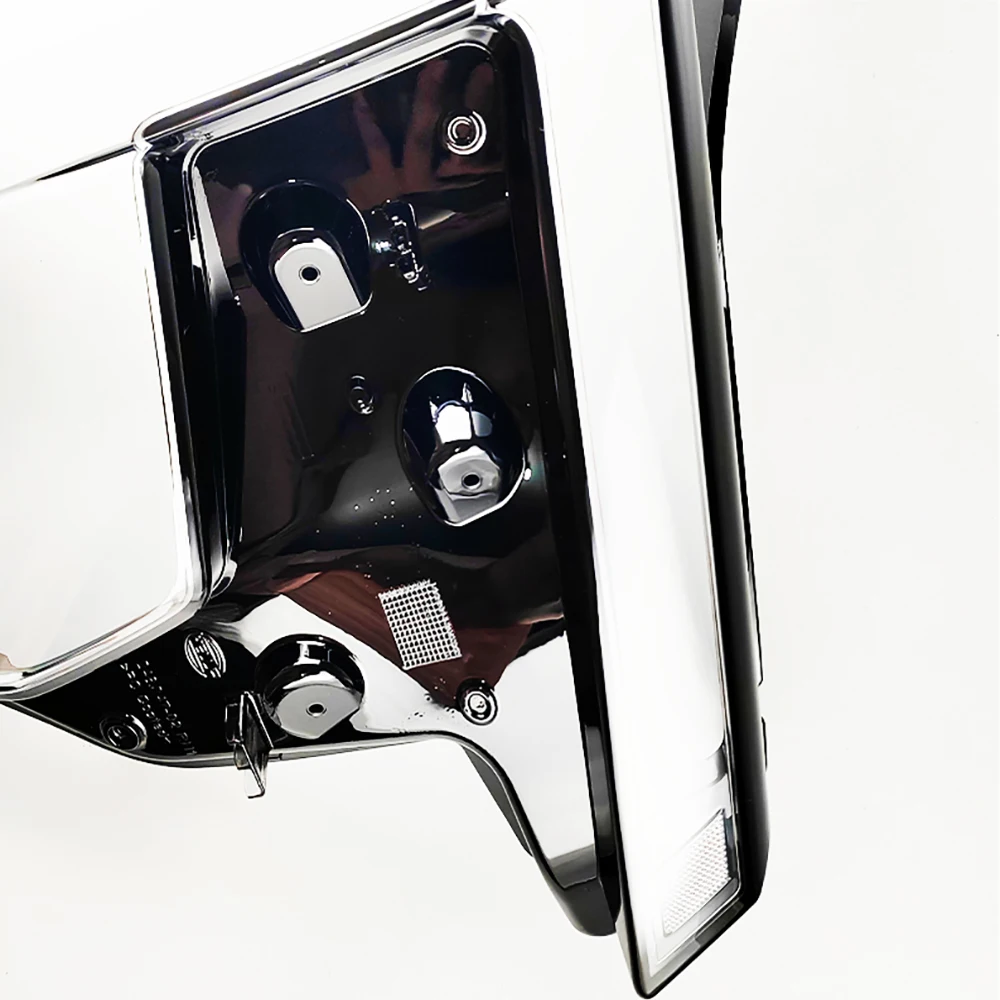 الجبهة العلوي قذيفة شفافة كشافات غطاء غطاء مصباح شبكي استبدال عاكس الضوء الأصلي لكاديلاك XT4 2023-2024 #5