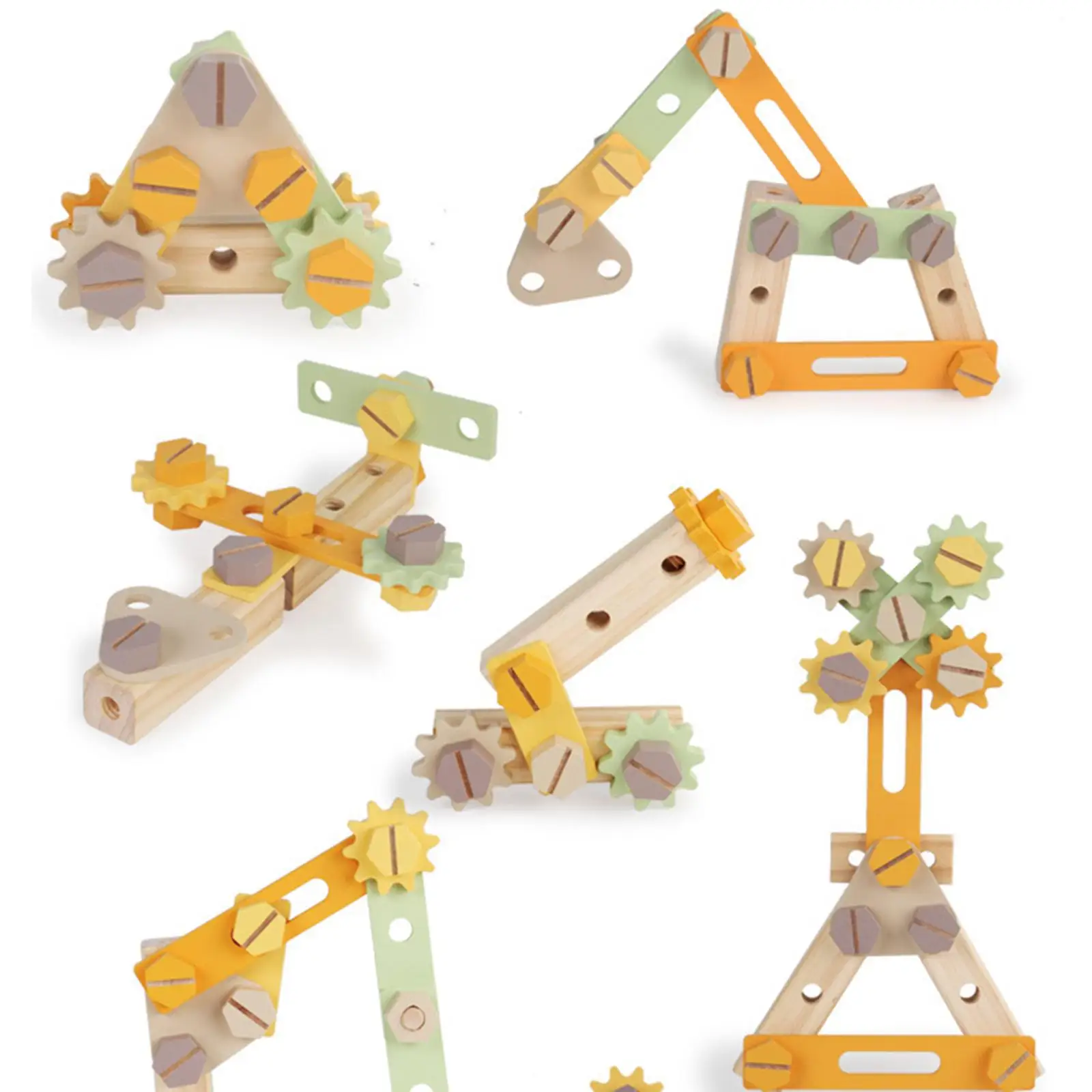 Banco degli attrezzi per bambini Giocattolo da banco da costruzione Giocattolo creativo per assemblaggio di viti e dadi