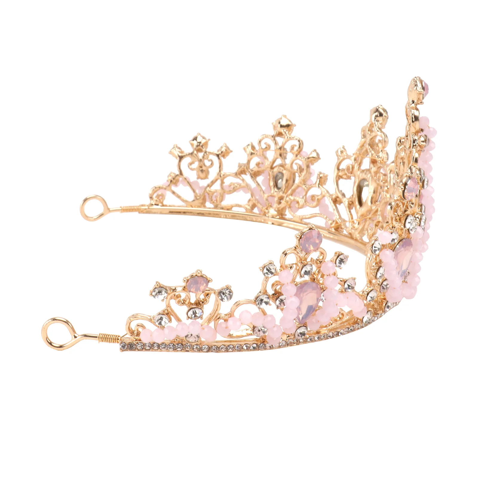 

Rhinestone Hair Crown Girls Crystal Tiara Headband Lightweight Durable Party Birthday Banquet Girl Headdress Crown