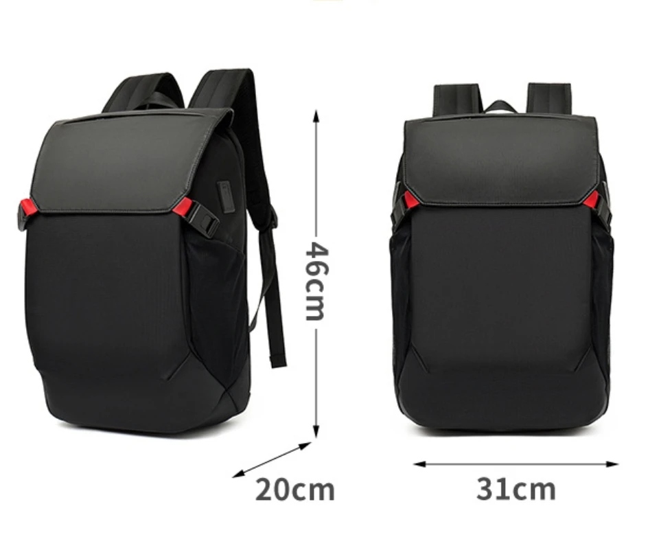 New Business Commuter Backpack Fashion High Capacity Nylon Backpack Waterproof and Load Reducing Multifunctional Computer Travel