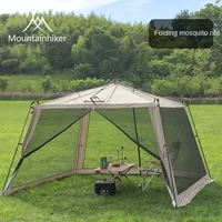 MOUNTAINHIKER 6-15 P Outdoor Camping Mosquito Net Automatic Tent Waterproof Silver Glue Anti-ultraviolet Beach Picnic Awning