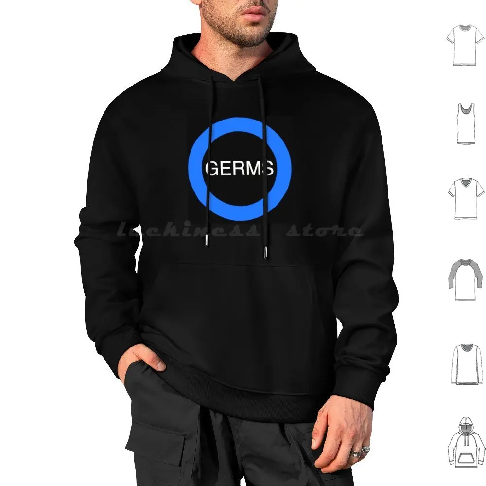 Germs Hoodies Long Sleeve Germs Punk 80s 90s Roll Hardcore Crash Darby Moshing