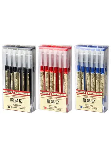 Japan Fine Point Pen 0.35mm Black Blue Red Ink Gel Pen Ballpoint Pen School Office Student Writing Stationery Supply