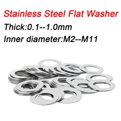 M3-M11  Thick 0.1 0.2 0.3 0.5 1.0  Stainless Steel Ultra Thin Shim Adjusting Flat Washer High precision Gasket
