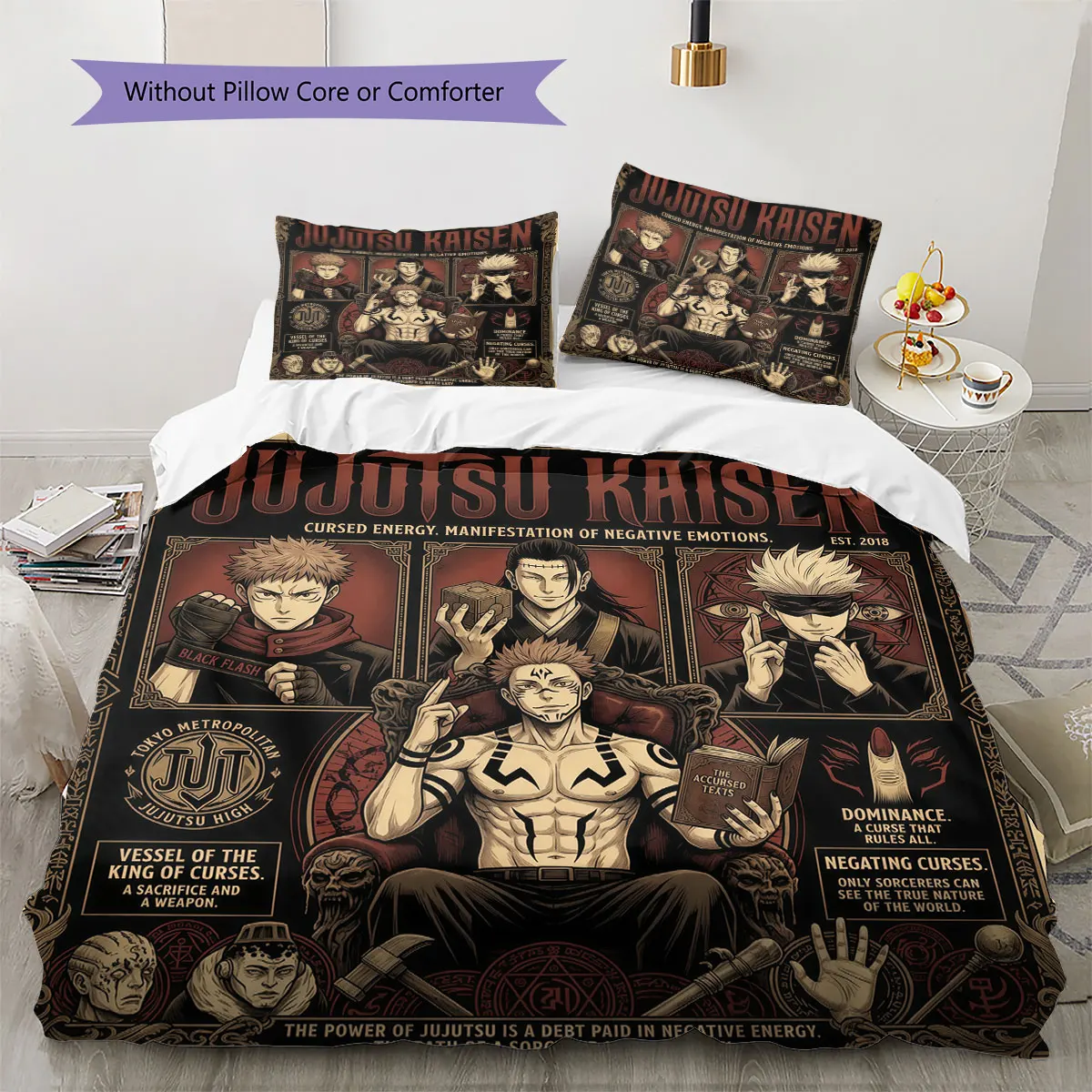 Jujutsu Kaisen Comfor Duvet Cover Children's Bedding Set,Extra Large Size Christmas Gifts Various Sizes Available -HE98
