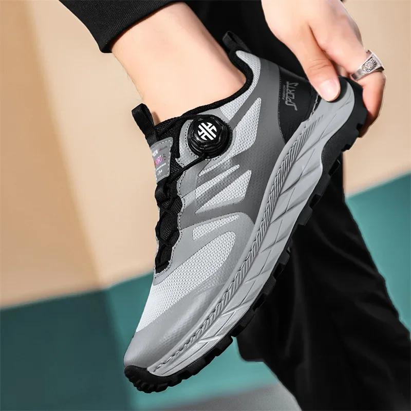 

Black Men's Shoes Summer Breathable Soft Bottom Lightweight and Thin Type Sports Running Shoes 2024 New Tenis