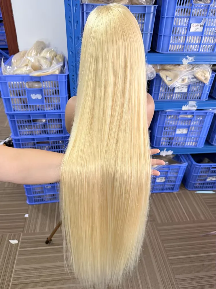 200% Density 28 30 32 inch 613 Blonde 13x4 HD Lace Front Human Hair Wigs Brazilian Straight Glueless Lace Frontal Wigs For Women