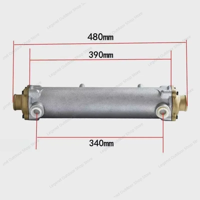 D300 Boat Engine Water Cooler Titanium Heat Exchanger Marine Condensing Coils Diesel Oil Cooler Accessories