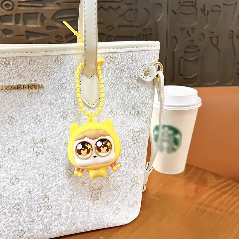 Porte-clés Pop-Up pour fille, mignon, yeux à presser, pincement, pendentif, dessin animé, amusant, soulagement du Stress, jouet pour étudiant, pendentif pour sac à dos