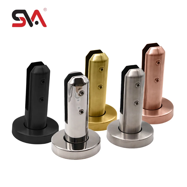 R-150 Adjustable Frameless Balcony Swimming Pool Glass Balustrade Railing Clamp Stainless Steel Glass Pool Fence Spigots