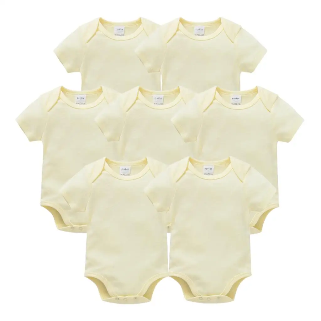 

Summer Unisex Infant Rompers Playsuit 0-24M Newborn Baby Boy Clothes Solid 100%Cotton Baby Girl Clothes Baby Clothing Jumpsuits