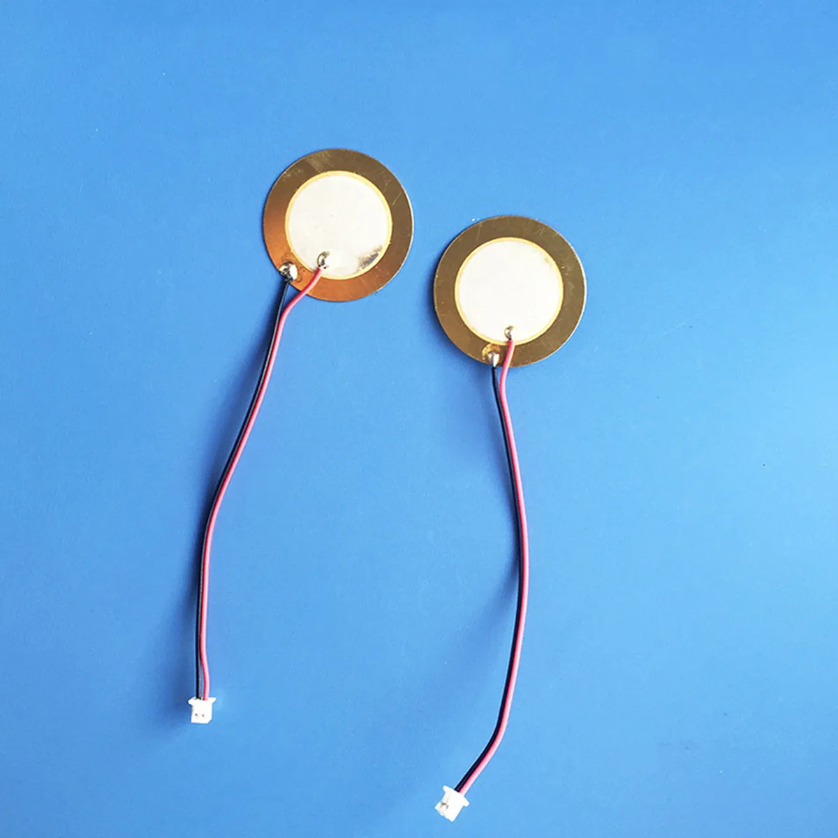 10Pcs Piezo Disc Diaphragm Element 27Mm Brass Outer Diameter Acoustic Pickup Low Power Consumption Copper Sheet for Guitar