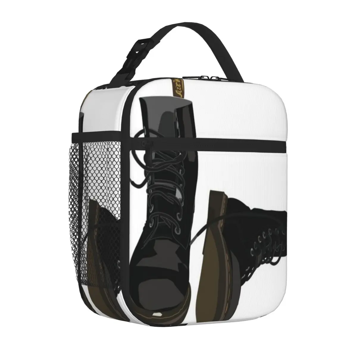 Bestselling Black Docs Marble Print Sports Lunch Bag Office Break Insulated Tote