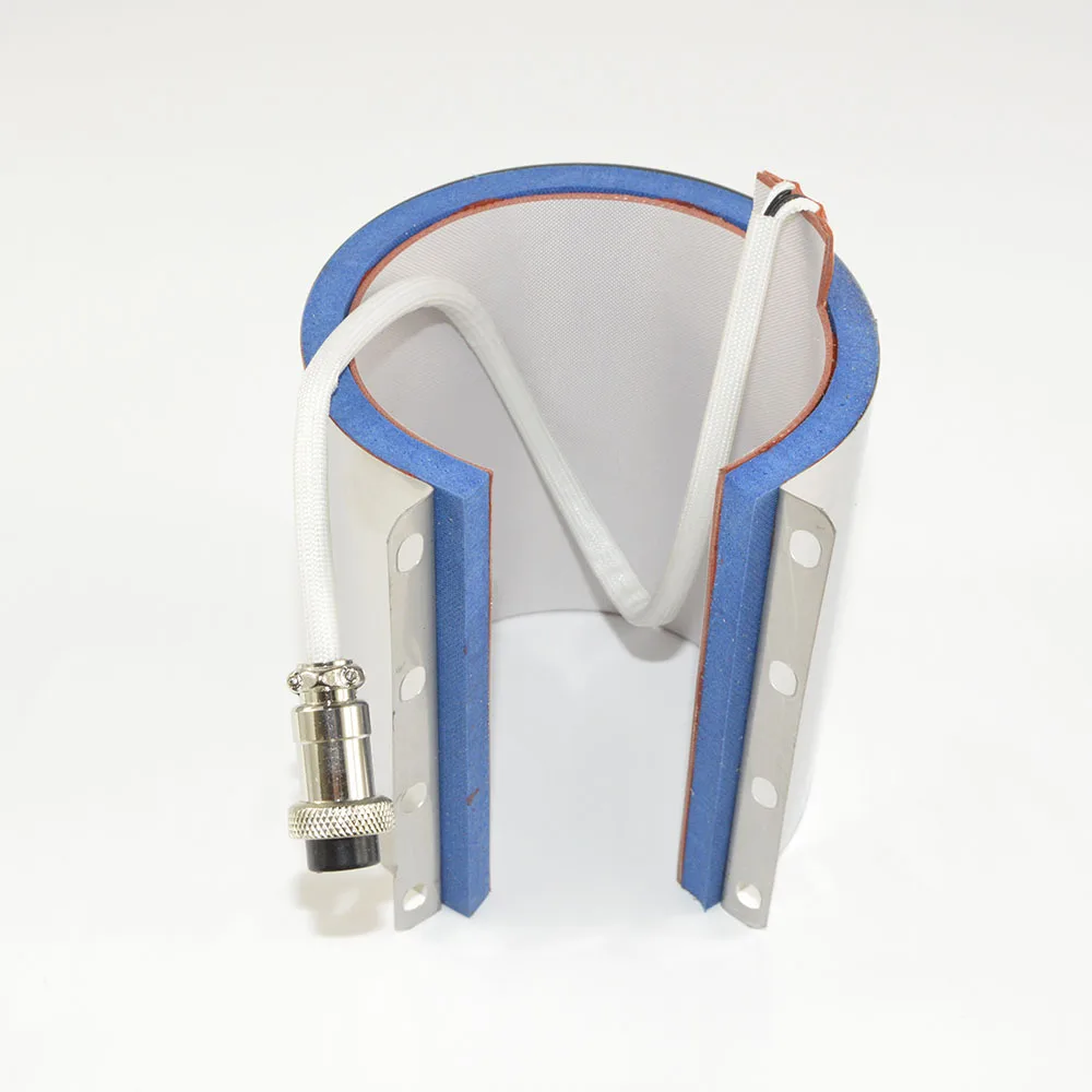 220V 11oz 8.2cm Diameter Cylinder Shape Silicone Mug Heating Pad for Sublimation Machine